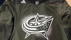 columbus blue jackets military jersey